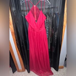Windsor red dress with lace back